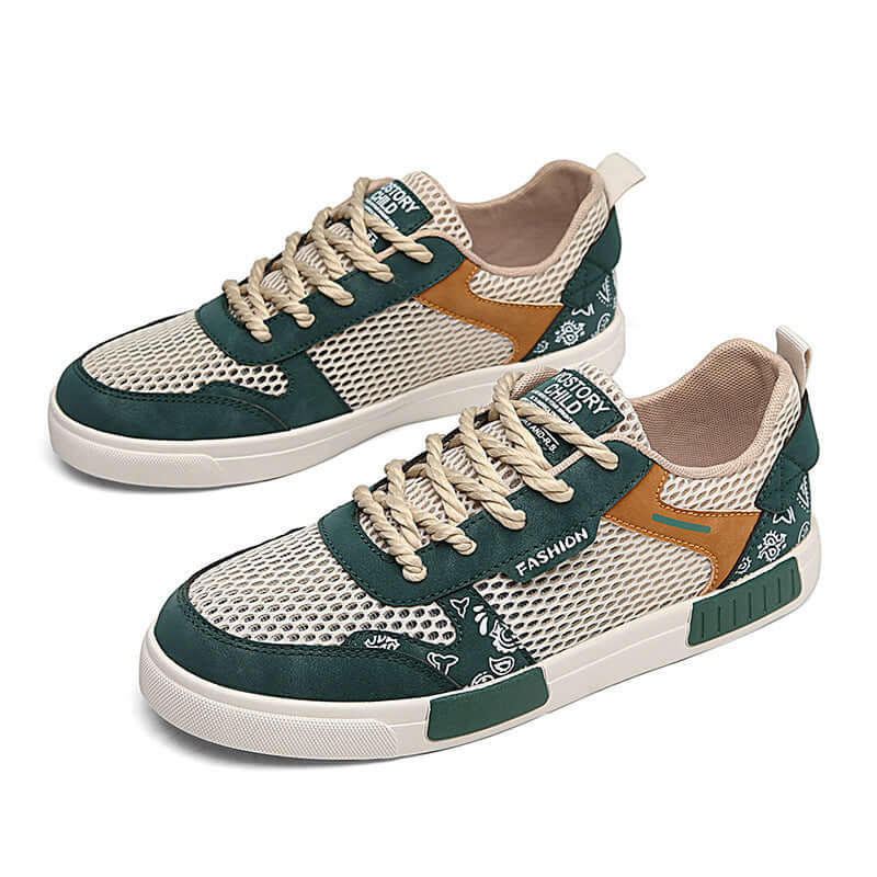 Trendy Hollow Mesh Fashion Sneakers - Lightweight and Durable Sole