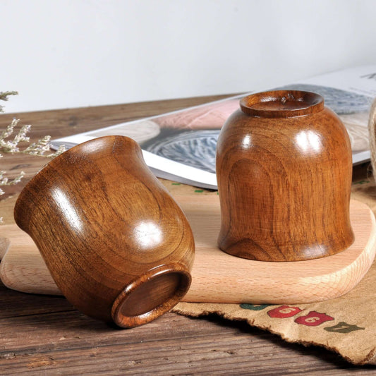 Natural Appeal Sour Jujube Wood Cup - Ceremonial Tea Cup in Handmade Natural Wood Grain 🫖☕️