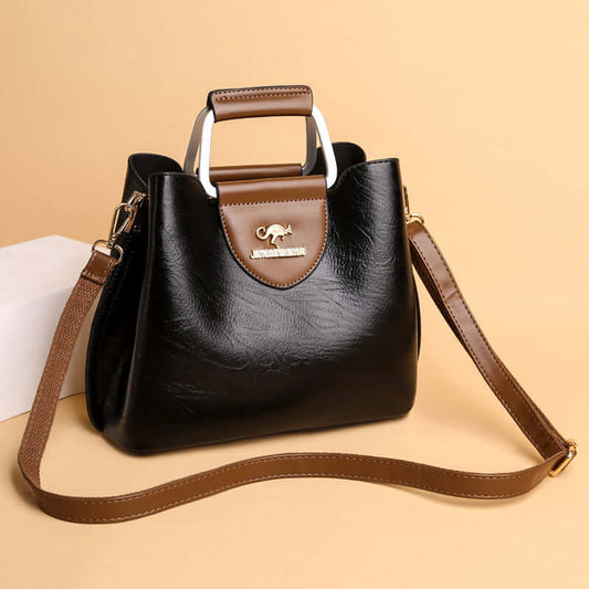 Women's Unique Design Shoulder Tote Bag - Large Capacity & Reinforced Double Handle 👜