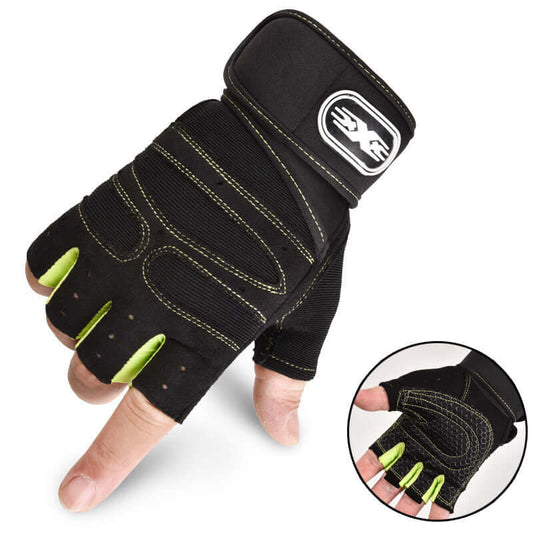 Pro Half-Finger Gloves 🧤 for Weight Lifting, Sports, Fitness, Cycling