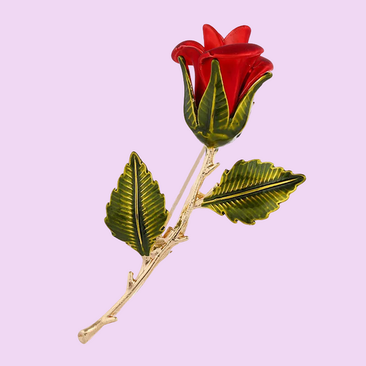 Beautiful Artistic Brooch - Vintage Alloy Pin, Simple Versatile Flower Lapel Accessory 🌹