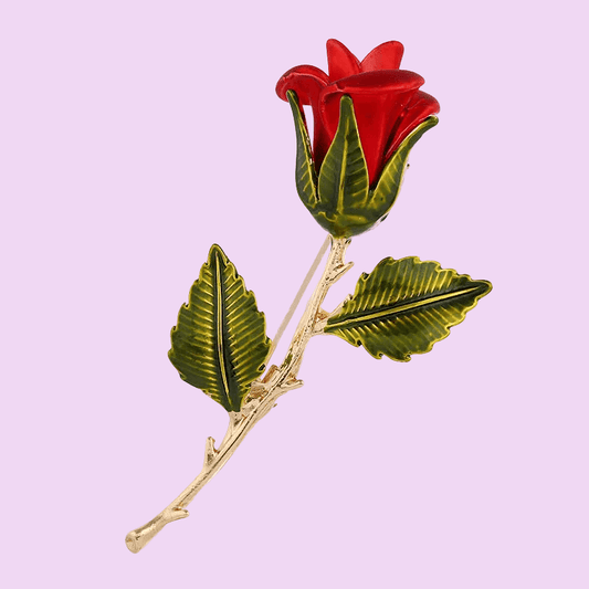 Beautiful Artistic Brooch - Vintage Alloy Pin, Simple Versatile Flower Lapel Accessory 🌹