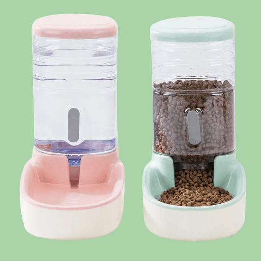 Stylish Automatic Pet Feeder Water OR Food Dispenser - EX-Large Capacity Smart Gravity Fed Design 🦮🐈⬛️