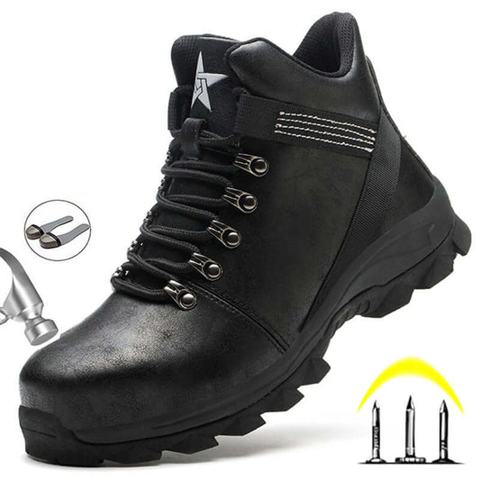 Men's Top Notch Safety Shoes - Indestructible Puncture-Proof Steel Toe Work Safety Boots