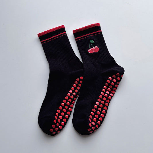 Hip Fun Graphics White Cotton Yoga Socks ๐งโโ๏ธ๐งฆ for Women