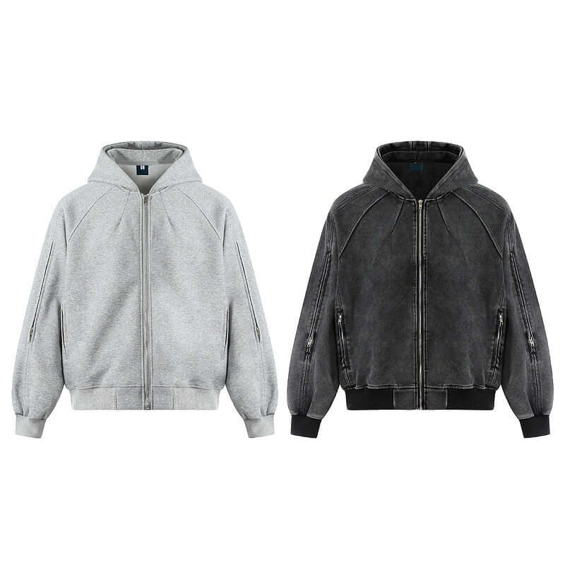 Men's Solid Color Lazy Hooded Jacket - Loose Casual, Warm Durable Cotton Comfort