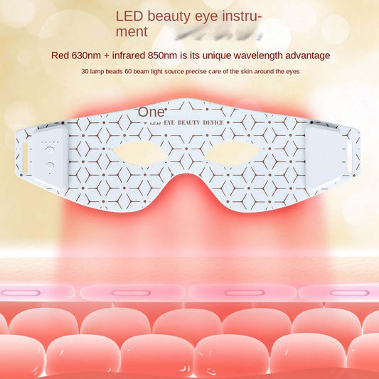 Portable LED Red & Infrared Eye Massager - Pampering Silicone Eye Mold Facial Care Device