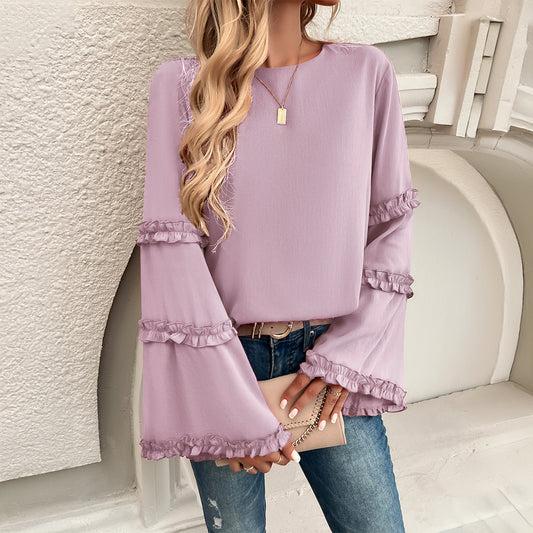 Women's Gorgeous Fall & Winter Top 😍 New Trendy Style Loose Trumpet Long Sleeved, Grab 2 Colors while Supplies Last ! 🛍🏃♂️
