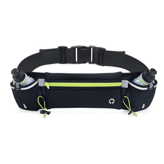 Sports and Fitness Waist Bag - Dual Pockets - Zipper Pouch