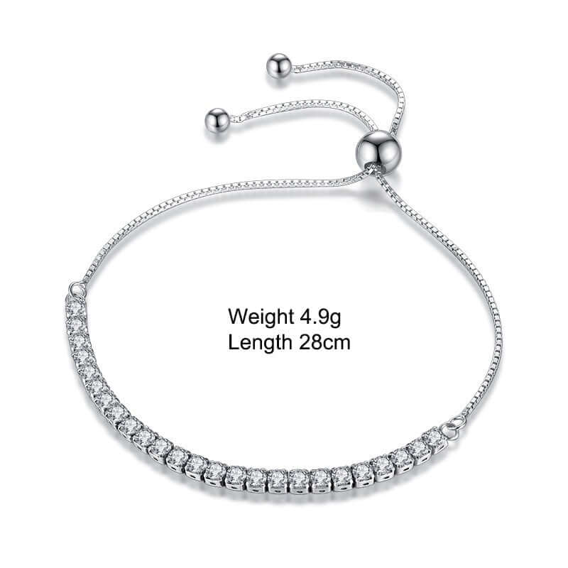 Women's Sterling Silver Sparkling Strand Tennis Bracelet