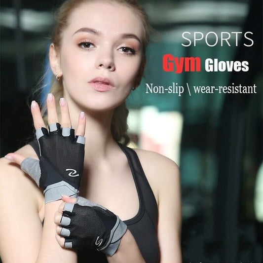 Women's Half Finger Gym & Fitness Gloves 🧤 Professional Hand Protection