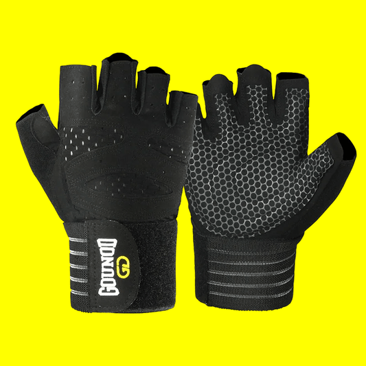 Popular Professional Fitness Gloves - Silicone Anti-Slip Grip, Breathable & Wear-resistant Half Finger Style 🧤