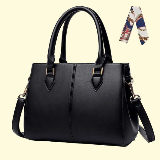 Women's Classic Arm & Handbag - Versatile Durable PU Leather, with Scarf Option Available 👜