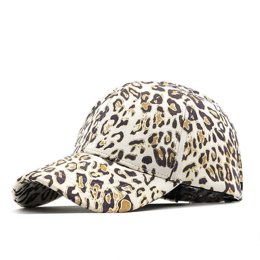 Trendy Unisex Bronzing Leopard Print Baseball Cap