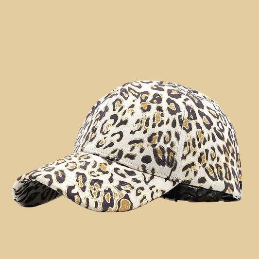 Hip Trendy Streetwear Baseball Hat - Unisex Bronzing Leopard Print
