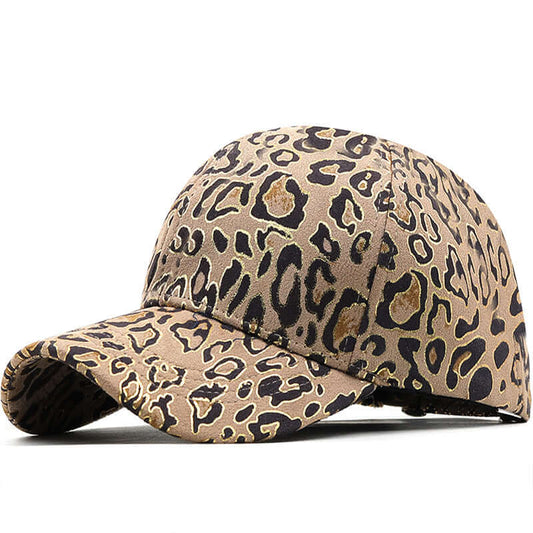 Trendy Unisex Bronzing Leopard Print Baseball Cap