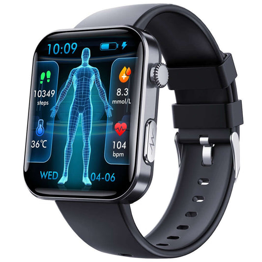 Fitness Lover's Essential ! - F300 Smartwatch ECG - Monitors Heart Rate, Blood Pressure, Body Temperature, Step Count