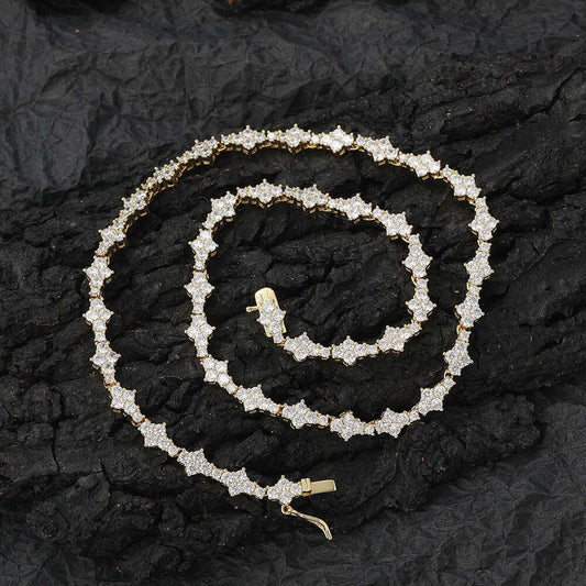 3mm Zircon Tennis Necklace - Single Row Hip Hop Chain Women's Necklace