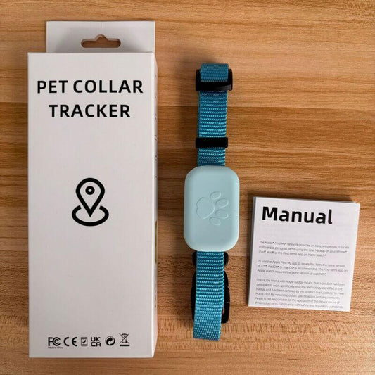 Real-Time GPS Pet Tracker - Long-Range Global Capability Waterproof Collar with Activity Alert, Compatible with Apple's Free Find My network