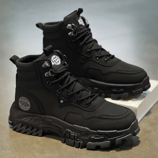 Men's Top End Quality Martin Boots - Durable Outdoor High Top Anti-Slip -Wear Resistant + Thick Soled 🥾