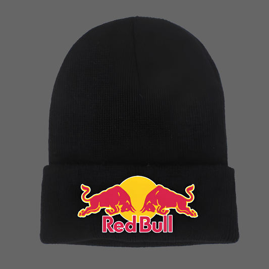 Top Seller's List Red Bull Winter Beanie Hat 🥇 Unisex Yarn Knitted Warmth ♨️