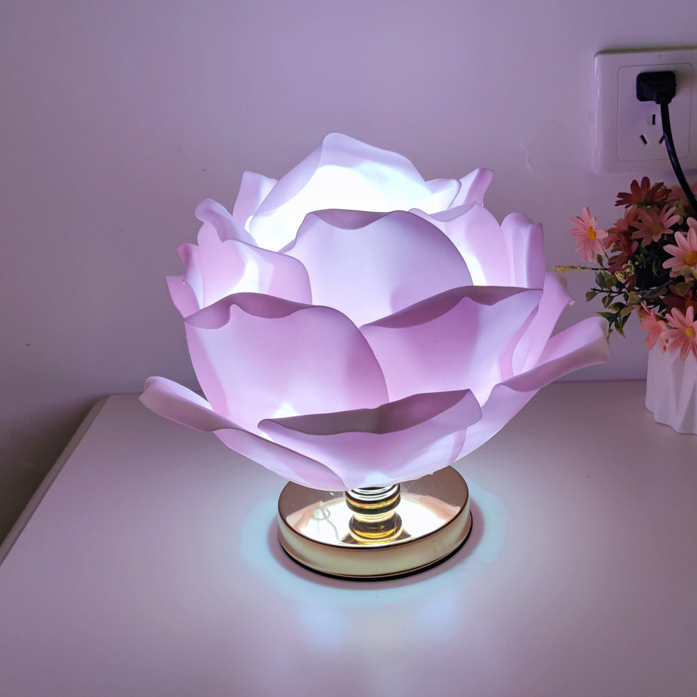 Absolutely Gorgeous Large Lotus Flower Lamp - Romantic Bedside & Wedding Decor 🪷😍 STUNNING !