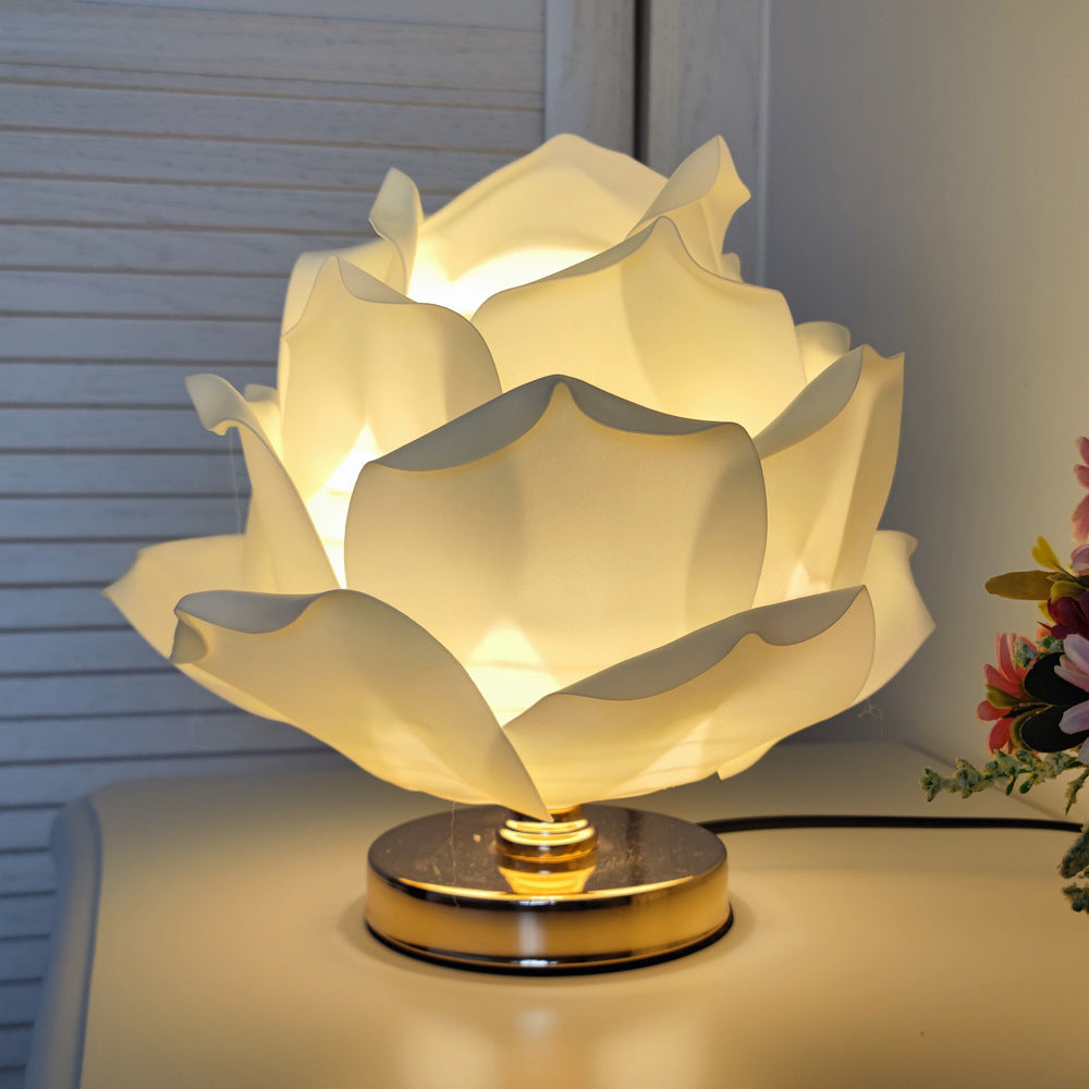 Absolutely Gorgeous Large Lotus Flower Lamp - Romantic Bedside & Wedding Decor 🪷😍 STUNNING !