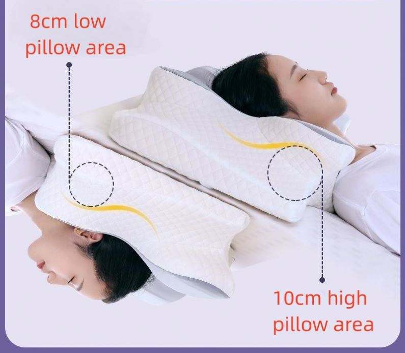 Ergonomic Cervical Pillow For Sleeping Well 😴 Orthopedic Support, Odorless, Contoured Neck Pain Memory Foam