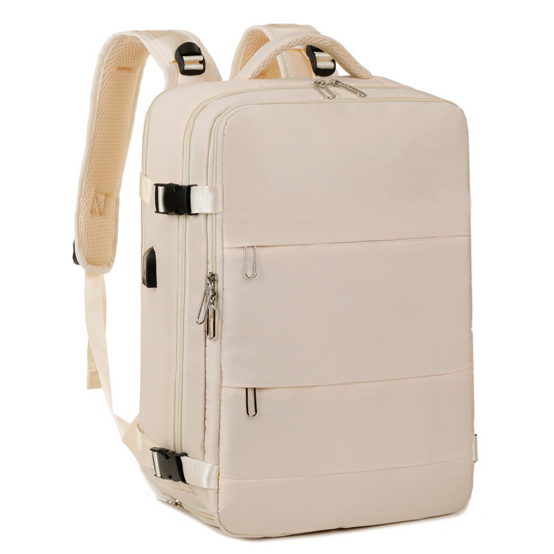 Foldable Waterproof Oxford Cloth Backpack - Large Capacity with Independent Shoe Storage in 5 Hip Colors 🌈