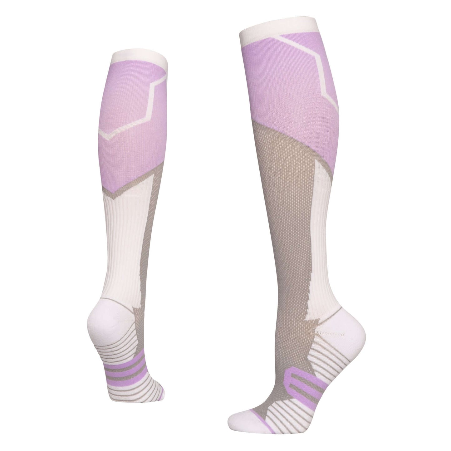 Athletic Over the Calf Sports Pressure Socks - Anti-Slip, Sweat Absorbing & Anti-friction