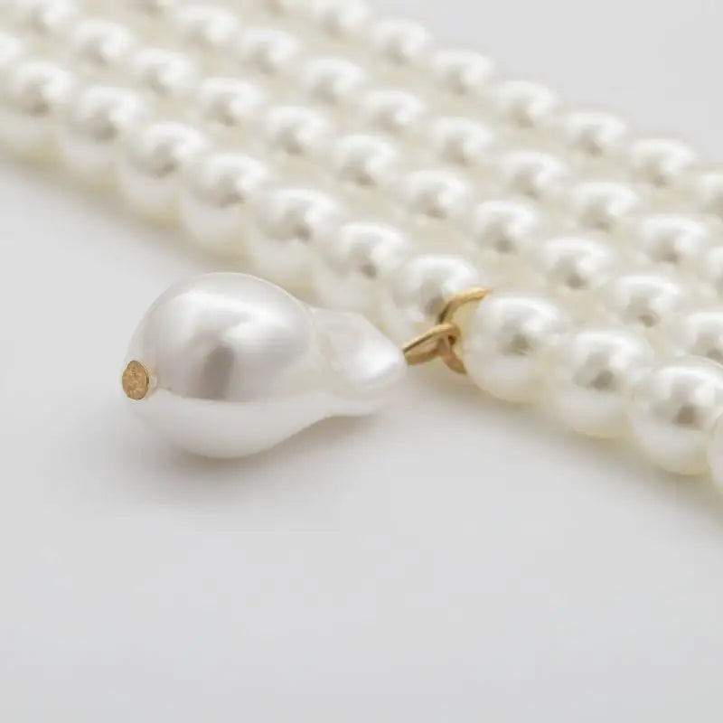 Stunning Fashion Alloy & Pearl Necklace -  Exquisite Temperament Multi-Layer Pendant Clavicle Chain