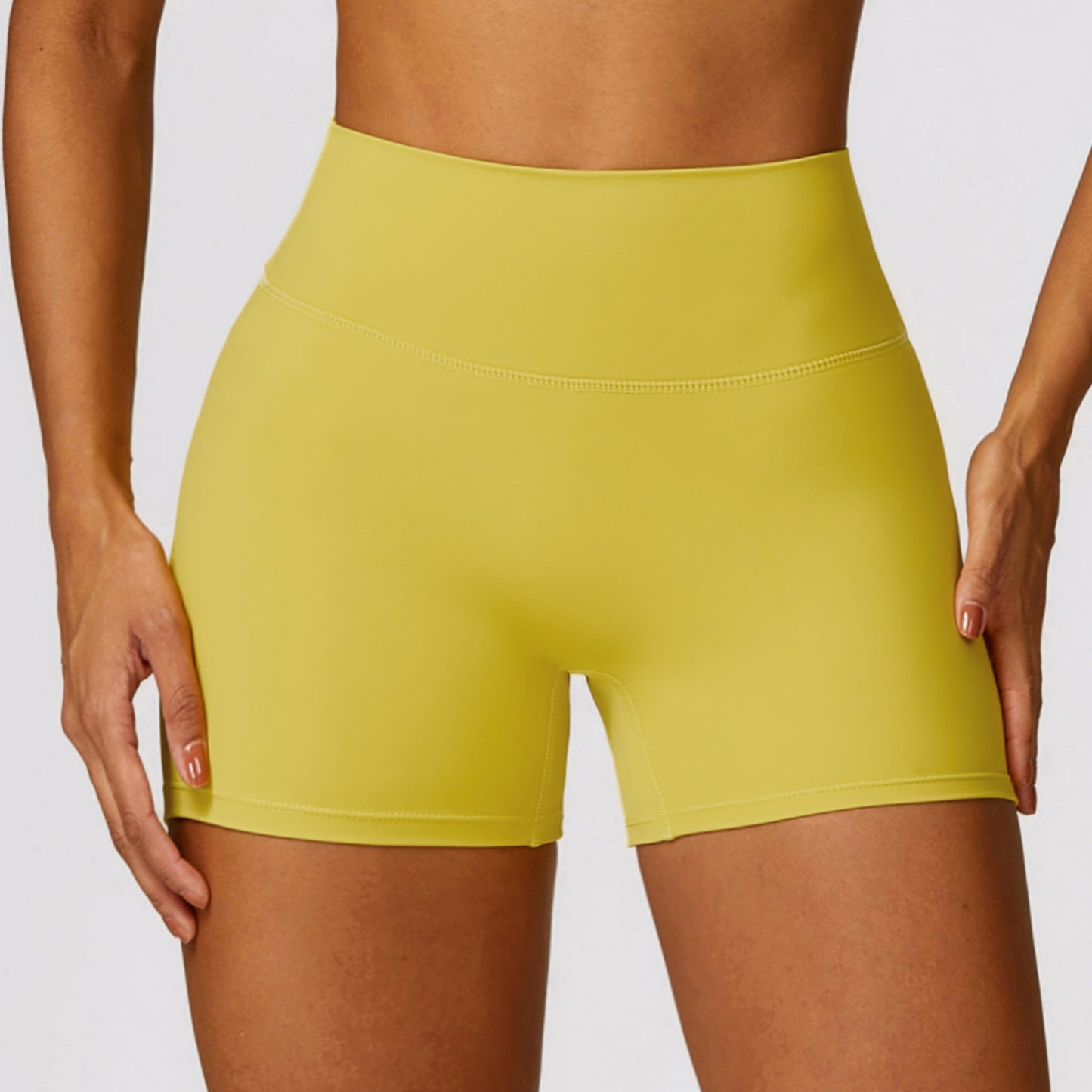 Sexy High Waist Tight Fit Yoga Shorts - Cinching Belly, Peach Lifting Buttocks, Running + Fitness 🧘‍♂️🏃‍♀️