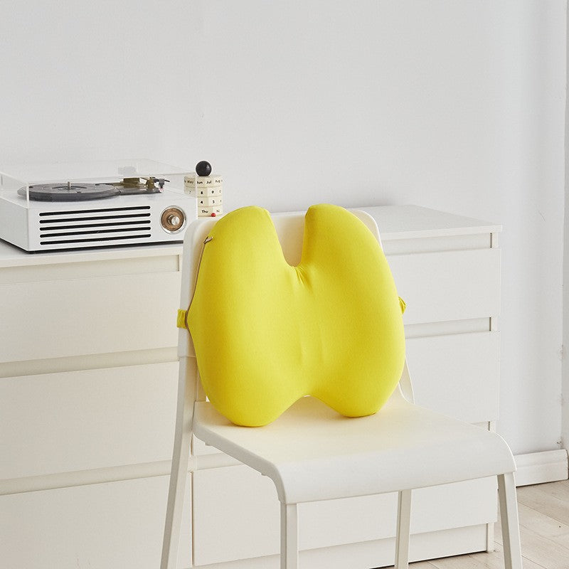 Extra Dense Lumbar Pillow - Patented Ergonomic Multi-Region Firm Back Support for Lower Back Pain