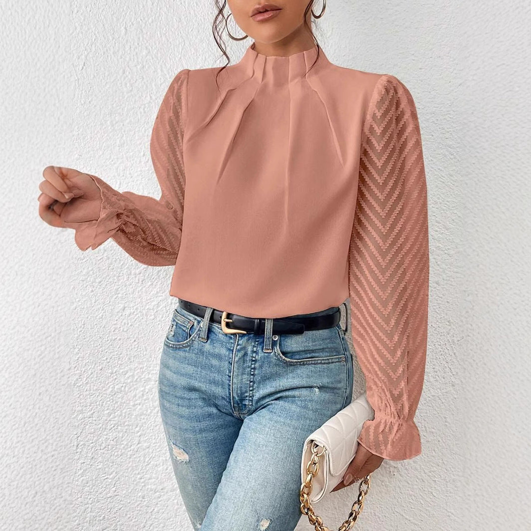 Women's Stunning New Autumn & Winter Long Sleeve Top with Beautiful Sleeve Design, Great Autumn Colors ! 🍁
