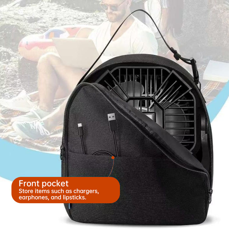 Round Tabletop Fan Carry Case | Portable Camping Gear Bag