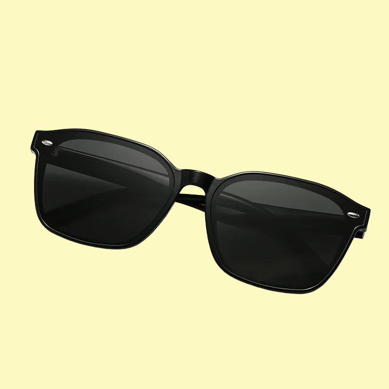 Chic Unisex Square Sunglasses - High Definition Nylon Lens in Classic Black or Brown 😎