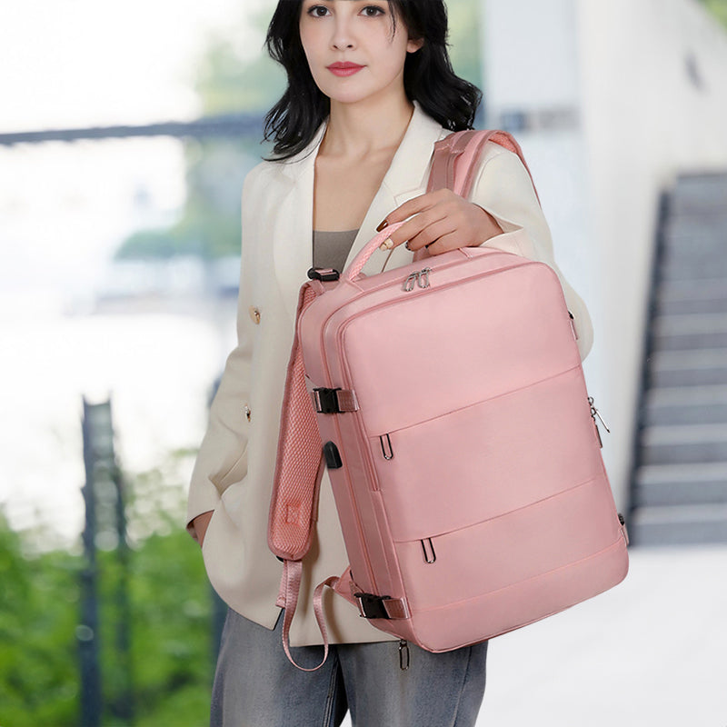 Foldable Waterproof Oxford Cloth Backpack - Large Capacity with Independent Shoe Storage in 5 Hip Colors 🌈