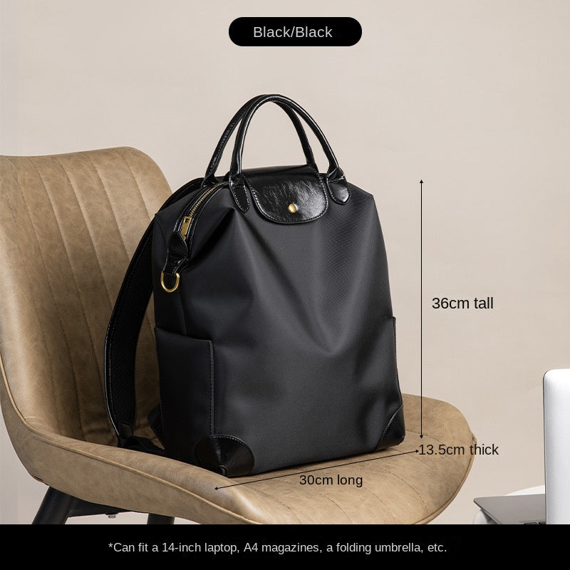 Stylish Top-Quality Nylon Backpack 🎒 Large Capacity, Lightweight, Durable for Business Travel & Daily Commute