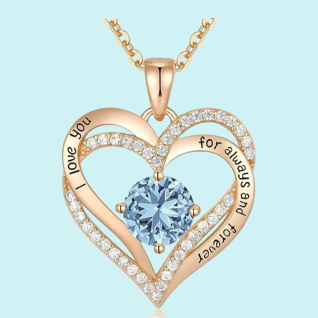 Stunning & Luxurious Women's Pendant Necklace - Rose Gold & Silver High-quality Keepsakes