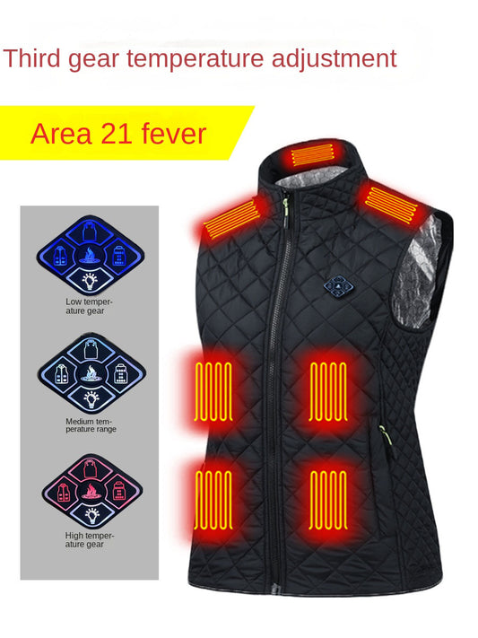 Stay Warm Heating Vest ♨️ USB Smart Charging DC Port Constant Electric Warm Temperature Comfort