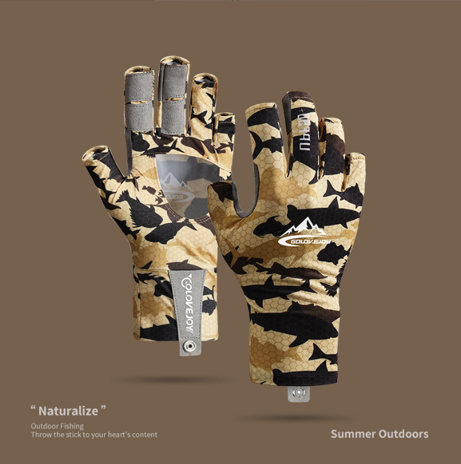 Professional Outdoor Sports and Fishing Gloves - Non-Slip Half Finger Nylon & Spandex 🎣