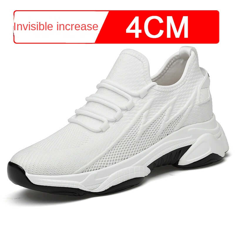 Stylish Casual Unisex Sneakers - Lightweight Breathable Mesh Fly Weave Unique Height Increasing