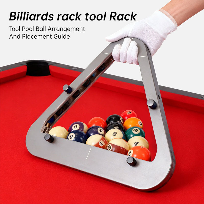 Professional Billiard Ball Rack - Tournament-Quality with Zero-Gap Precision Solid Wood 8-Ball & 9-Ball Pool Rack