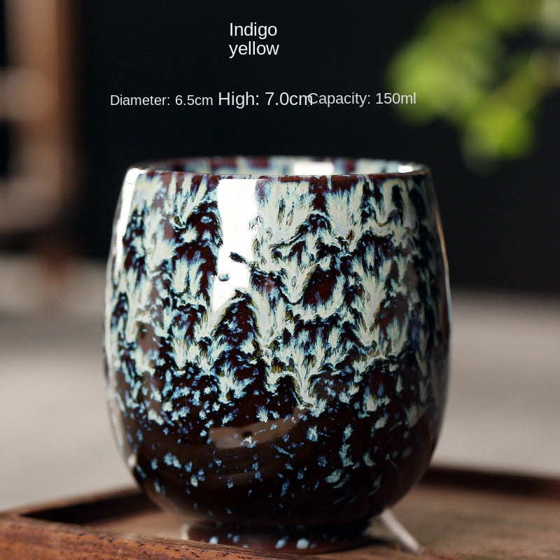 Gorgeous Ceramic Kung Fu Tea Cup 150ml. - Single Serve Cup, Tenmoku Jian Zhan, Yohen Master Tea Cup/Bowl