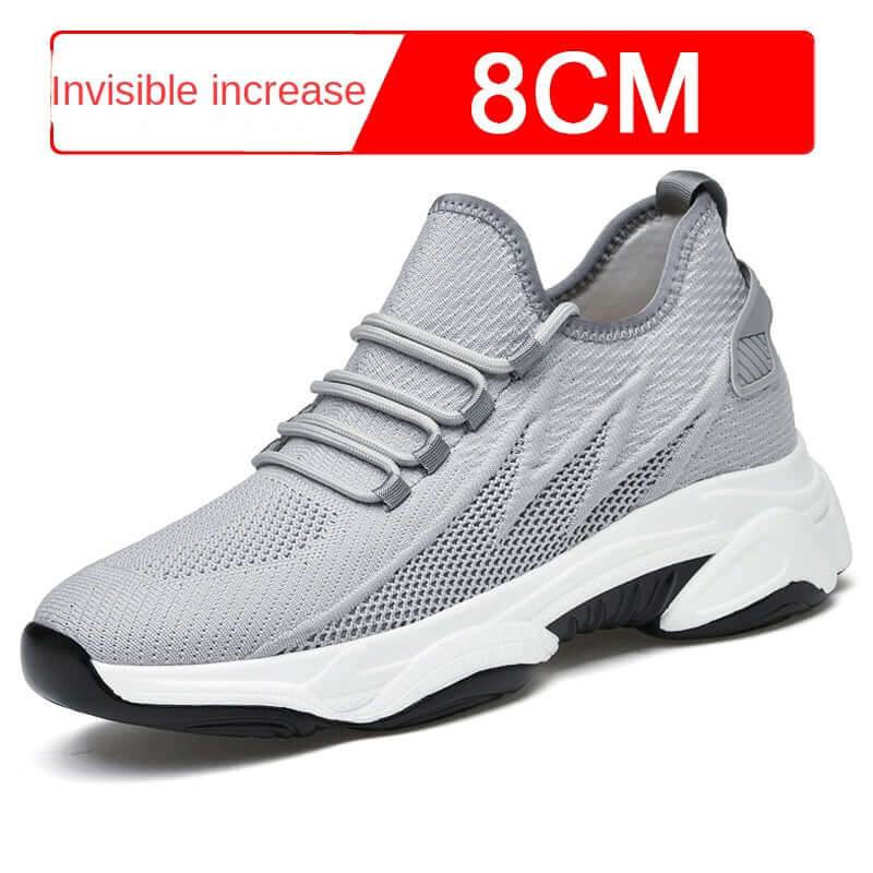 Stylish Casual Unisex Sneakers - Lightweight Breathable Mesh Fly Weave Unique Height Increasing