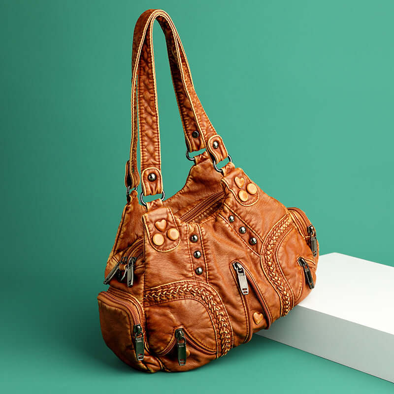 Vintage Women's Soft PU Handbag 👜 Large Capacity Single Shoulder Crossbody Bag