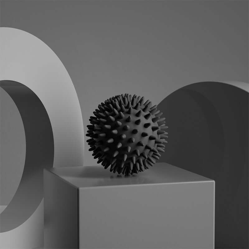 Durable Sport Massage & Pain Relief Ball - Spiky Design for Myofascial Release, Muscle Recovery, Deep Tissue Work & Trigger Points