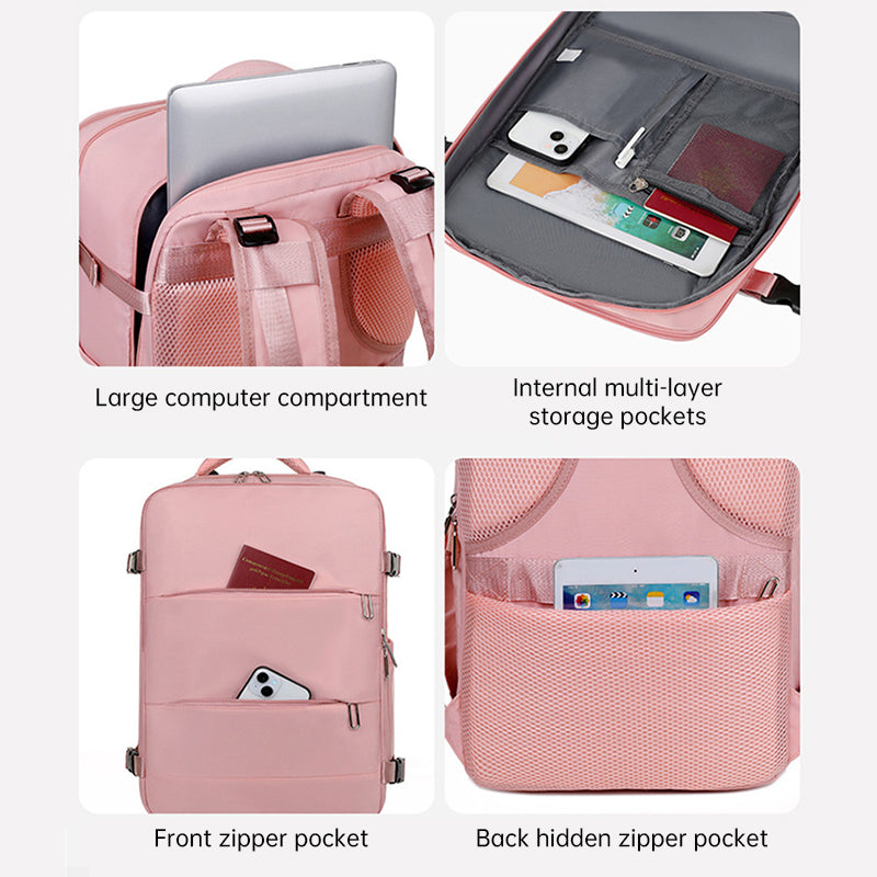 Foldable Waterproof Oxford Cloth Backpack - Large Capacity with Independent Shoe Storage in 5 Hip Colors 🌈
