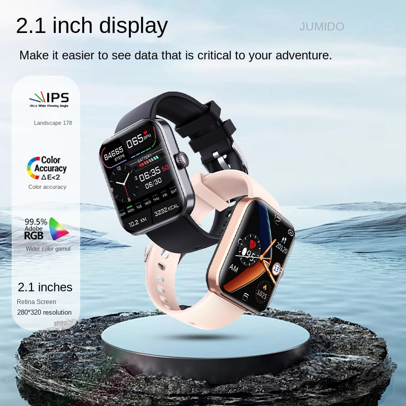 Chic All-in-One Smart Watch with Advanced Health Monitors