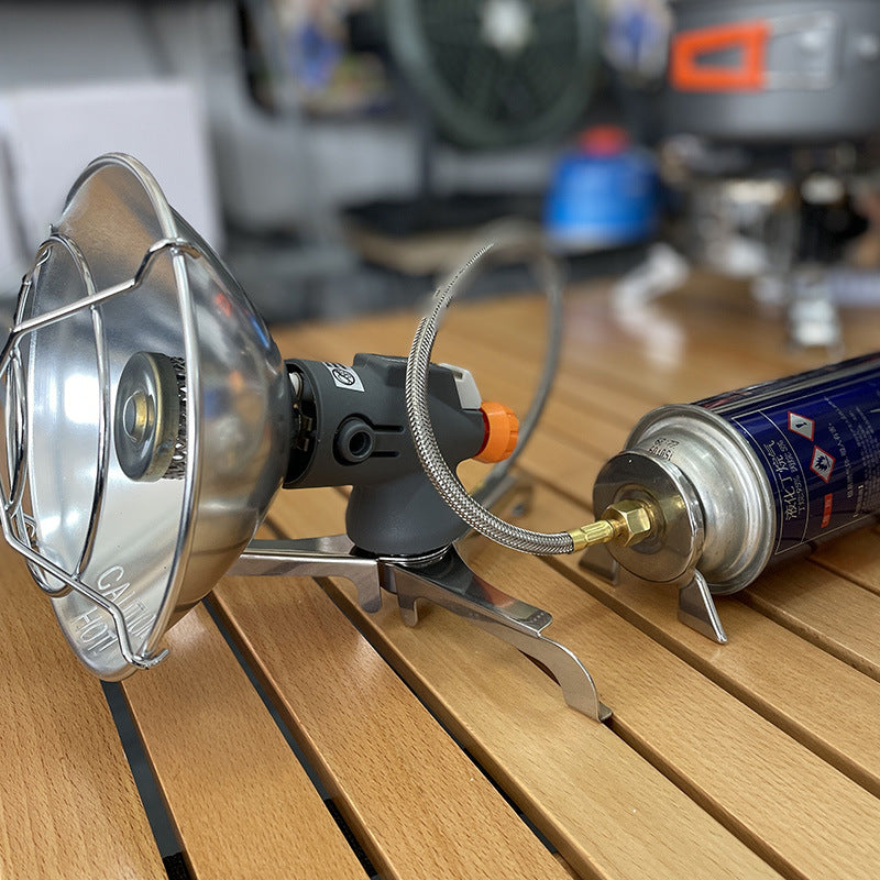 Outdoor & Camping Gas Heater and Warmer - Portable Piezo Ignition, Carry Case Included
